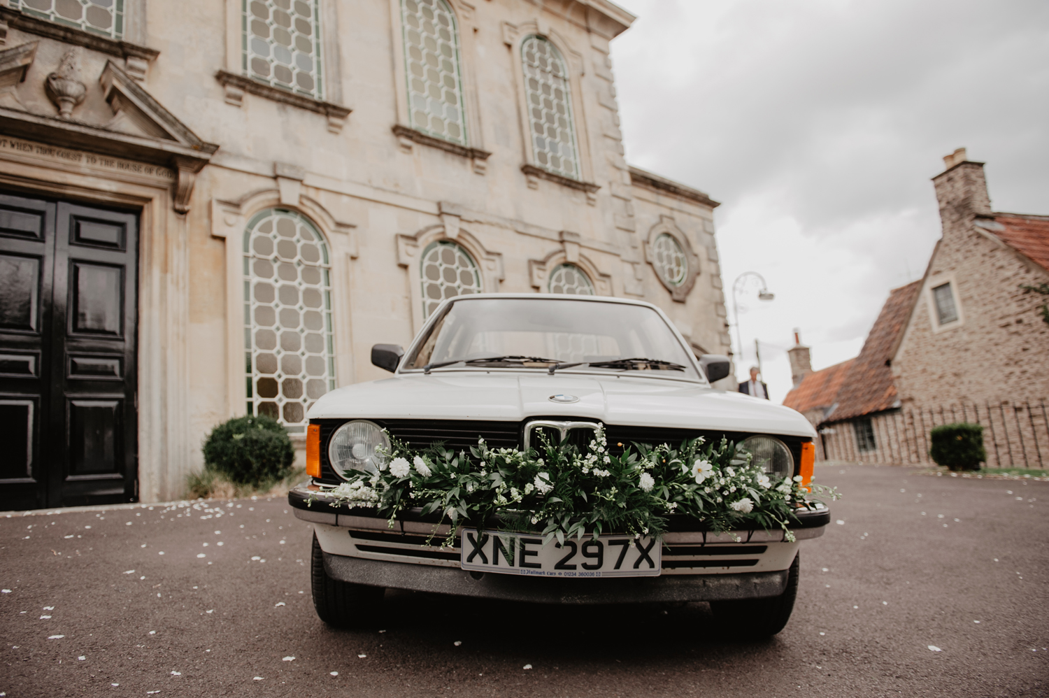 rook chapel frome wedding vintage BMW photographer