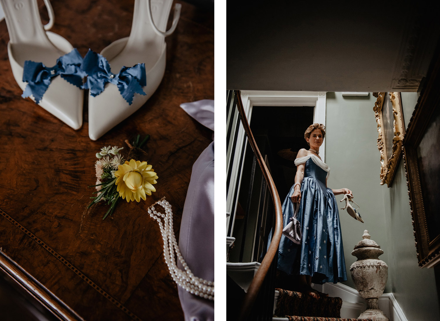 elizabeth tyler wiltshire blue wedding dress by paula nadal as seen in vogue anne schwarz photography