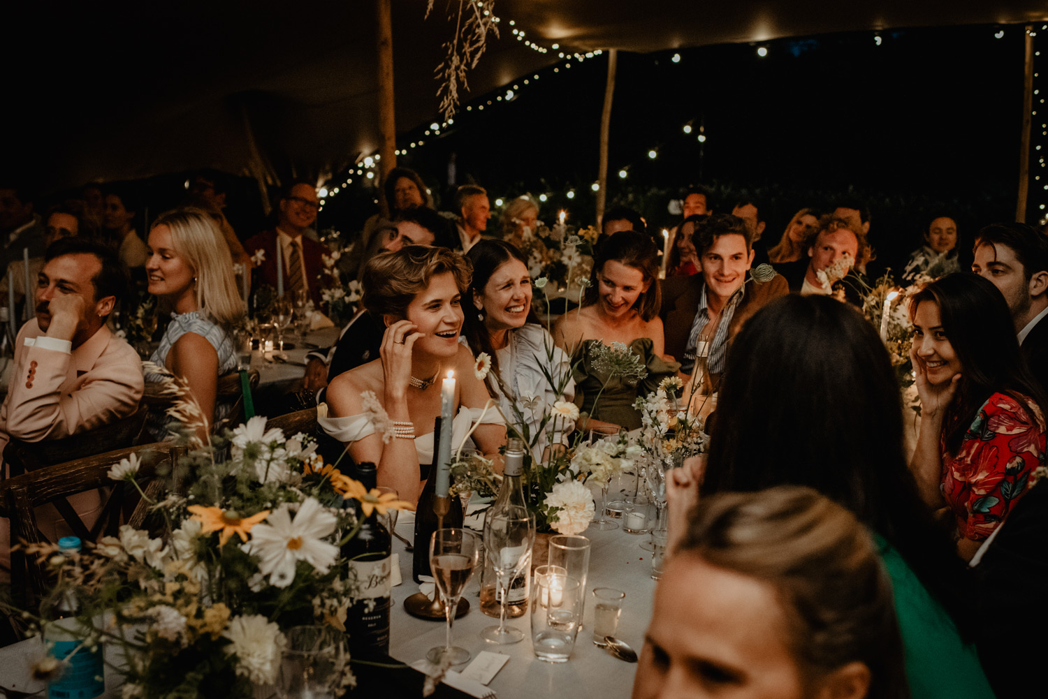 english country garden wedding stretch tent marquee meadow by anne schwarz